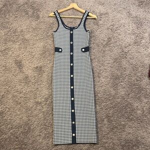 Stretch Knit Flared Dress
